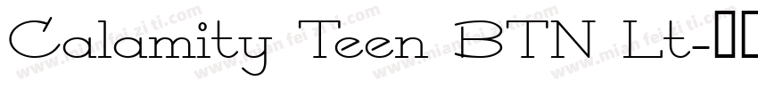 Calamity Teen BTN Lt字体转换
